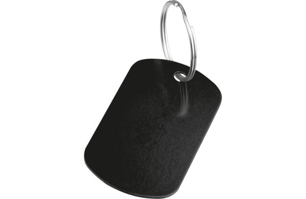 Schluesselanhaenger-Metallplaettchen-schwarz