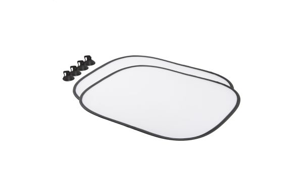 Sonnenblende mit Sublimationdruck Suboside, weiss