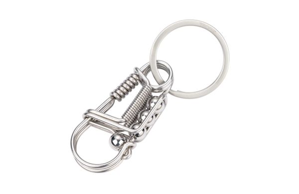 TROIKA-Schluesselanhaenger-DRAHTZIEHER-silberfarben