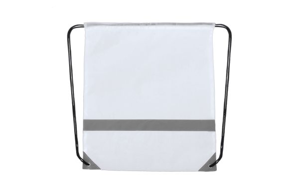 Vidraw Reflektor-Turnbeutel, weiss