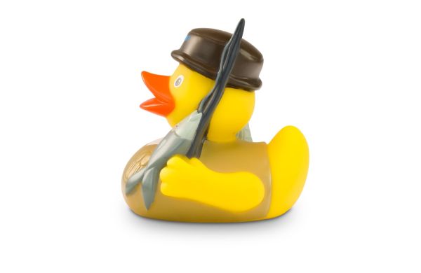 Werbeente Petri Heil