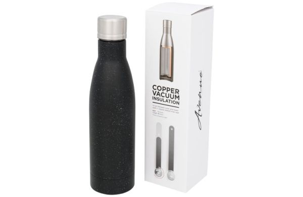 Vasa Kupfer-Vakuum Isolierflasche, gesprenkelt, 500 ml - schwarz 