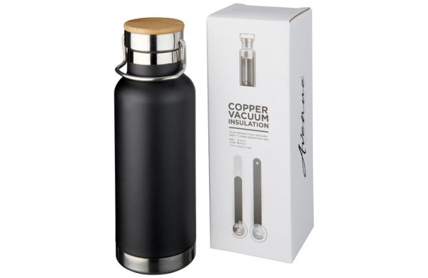 Thor 480 ml Kupfer-Vakuum Isolierflasche - schwarz 