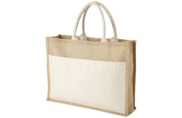 Mumbay Jute Tragetasche 18L - natur, natur 