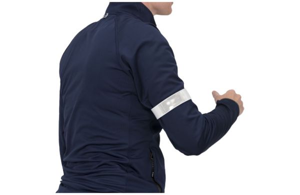 RFX™ Johan 38 cm reflektierendes Sicherheits-Schnapparmband - weiss 