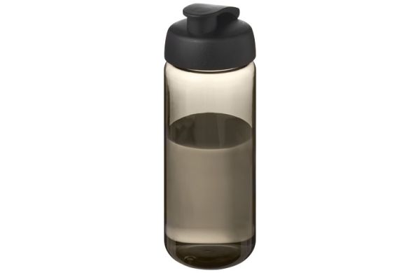 H2O Active® Octave Tritan™ 600-ml-Sportflasche mit Klappdeckel - kohle, schwarz 