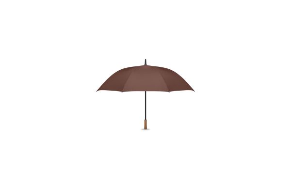 27" Regenschirm Holzgriff, Braun