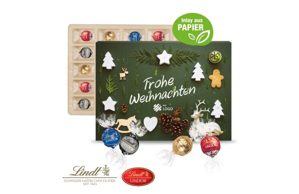 Adventskalender Lindt Lindor, Inlay aus Papier