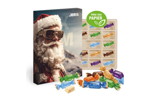 Adventskalender mit Merci Petits Inlay aus Papierfaser