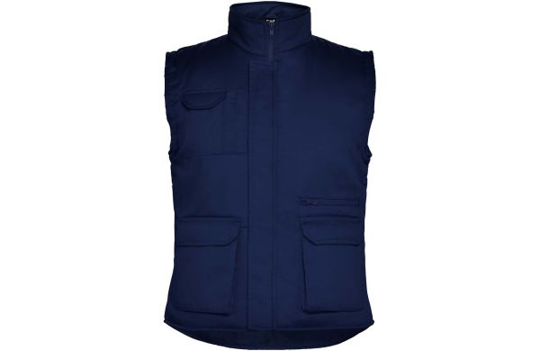Almanzor Vielseitige Thermo Arbeitsweste mit hohem Kragen, marineblau, S