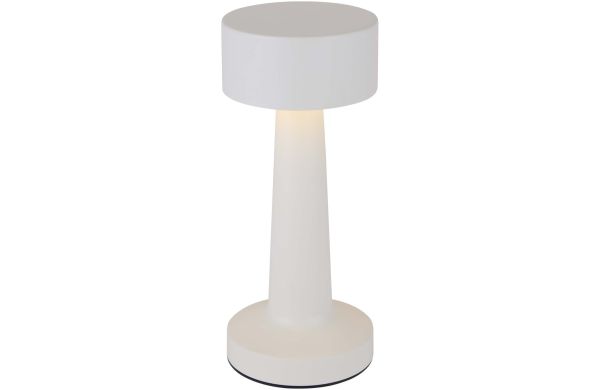 Aludra Wiederaufladbare dimmbare Tischlampe mit 3 Lichtmodi, weiss