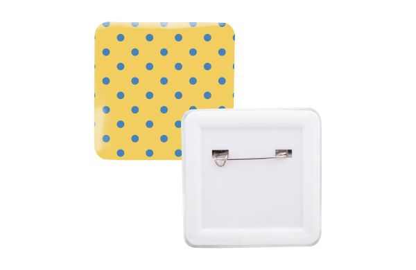 Ansteckbutton SquareBadge Maxi, weiß
