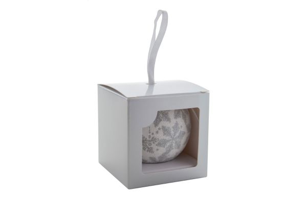 Aspelund Weihnachtsbaumschmuck, silber, weiss