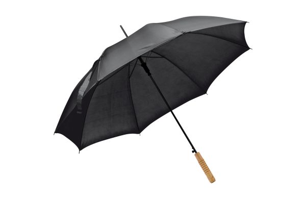 Automatikstockschirm aus Polyester - schwarz