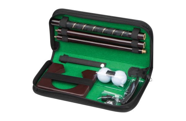 Büro Golfset mit Holzputter - schwarz