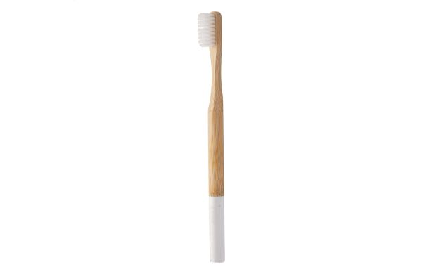 Bambus-Zahnbürste ColoBoo, weiss