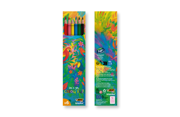 BIC® Kids Evolution® Colouring set x 6 units -Box Mehrfarbig