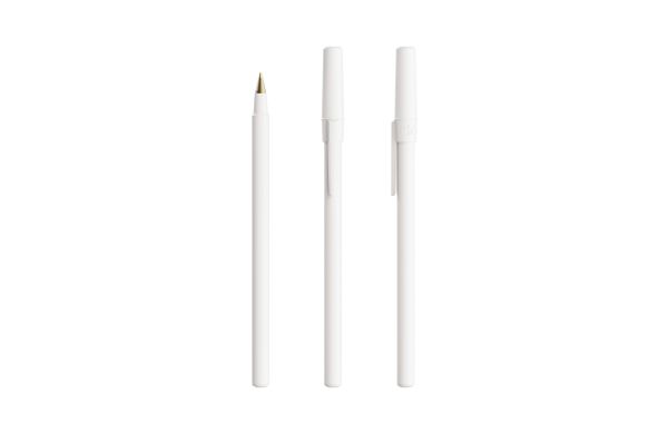 BIC® Round Stic® BGUARD™ Antibacterial Ballpen Weiße Wache Blaue Tinte