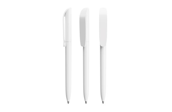 BIC® Super Clip Ecolutions® ballpen Weiß Recycelt Blaue Tinte