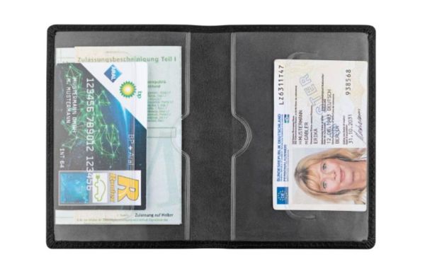 Blackmaxx® Ziegenlederführerscheintasche "EcoNappaDeLuxe Basic"