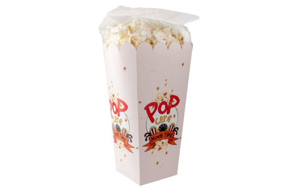 Box Popcorn, süß oder salzig, Weiß