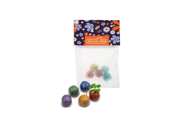Bunte Mini Flower-Balls mit Samen