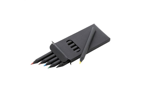 Buntstifteset Blatty 6, schwarz