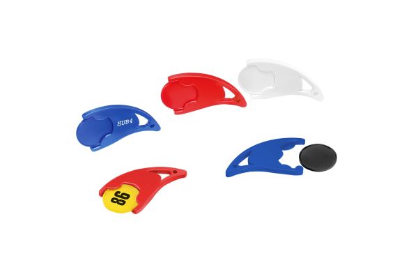 Chiphalter mit 1Euro-Chip Epsilon_ blau-blau