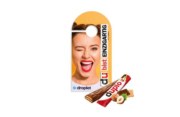 duplo Werbekarte Türanhänger