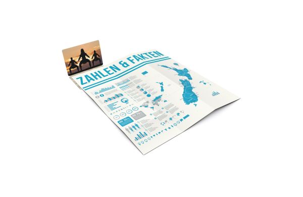 Faltplan Concept-Card Large Recycling-Inhaltspapier 100 × 72 mm Karton-Umschlag - 30 Kacheln