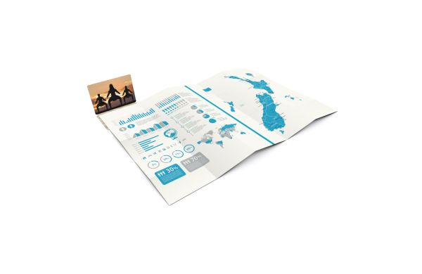 Faltplan Concept-Card Large Recycling-Inhaltspapier 100 × 72 mm Karton-Umschlag - 50 Kacheln
