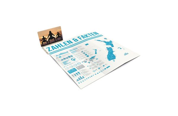 Faltplan Concept-Card Small Recycling-Inhaltspapier 85 × 55 mm Karton-Umschlag - 30 Kacheln