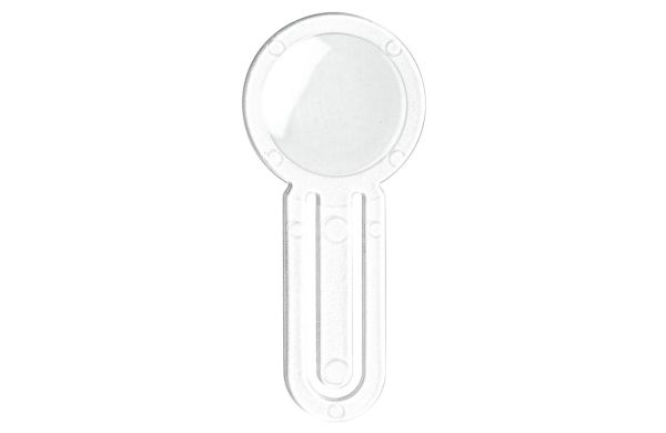 Flache Lupe "Lesezeichen", transparent