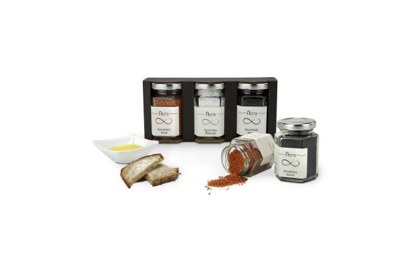Geschenkartikel / Präsentartikel: Meersalze, Dreier-Set mit insgesamt 270 g