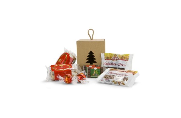 Geschenkset: Süße Tannenbaumbox