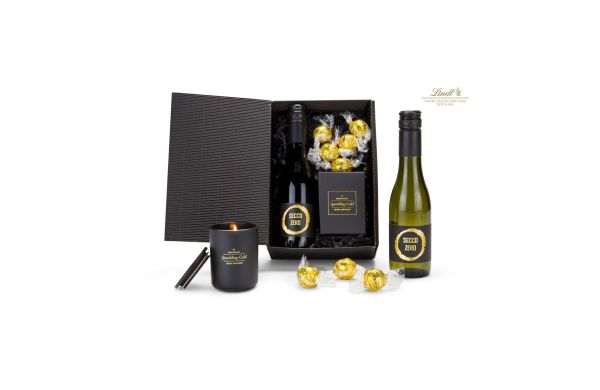 Geschenkset / Präsenteset: Schwarz-Goldene Momente, alkoholfrei