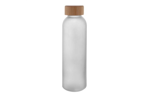 Glas-Trinkflasche Cloody, weiss