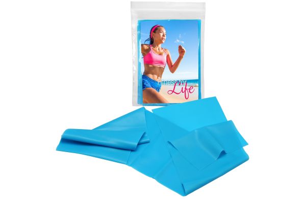 Gymnastik- und Fitnessband_ individuellem Einleger_ blau