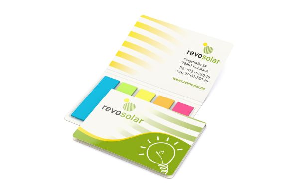 Haftmarker-Set Memo-Card Recycling-Kartonumschlag