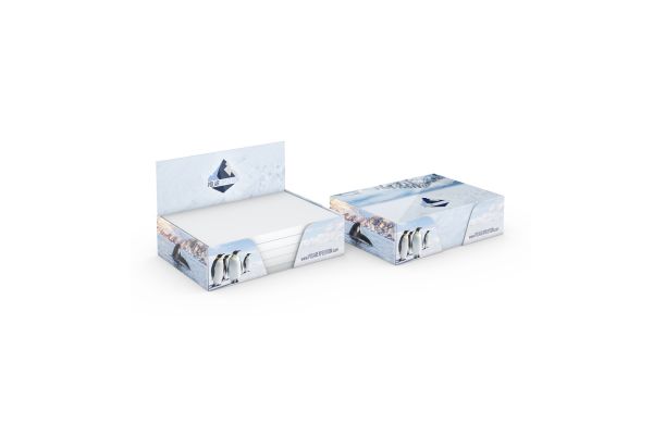 Haftnotiz-Box Pop-Up-Box Haftnotizblöcke weiß Karton-Box - 100x72 mm, weiss
