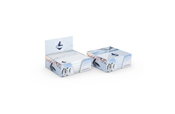 Haftnotiz-Box Pop-Up-Box Haftnotizblöcke weiß Karton-Box - 72x72 mm