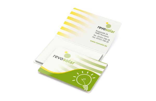 Haftnotizblock Memo-Card Recycling-Haftpapier Naturkarton-Umschlag