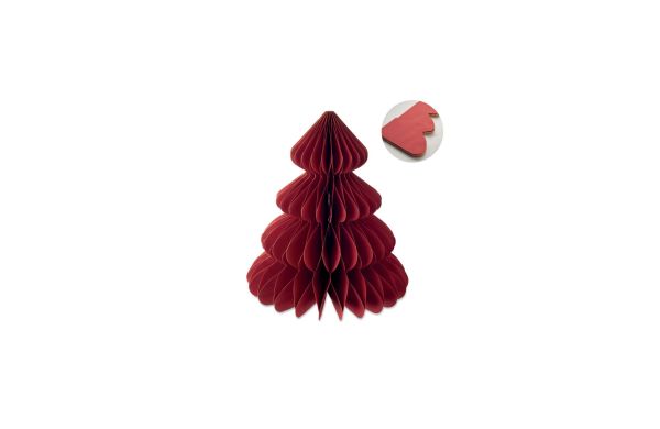 HARMOBIG Weihnachtsbaum Papier, rot