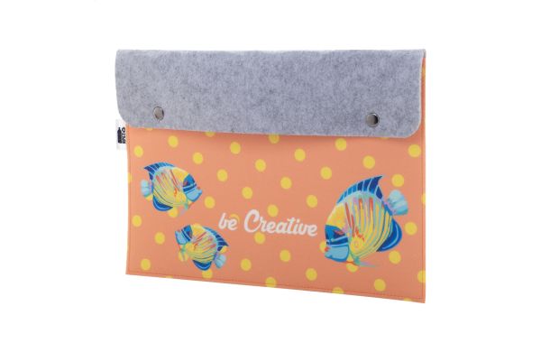 Individuelle Dokumentenmappe CreaFelt Folder, weiss