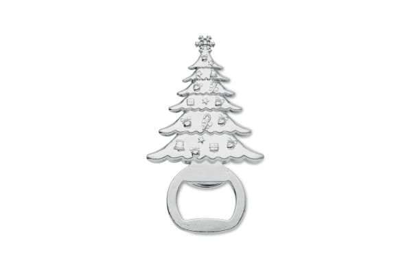 Kapselheber mit weihnachtlichem Motiv - silber matt