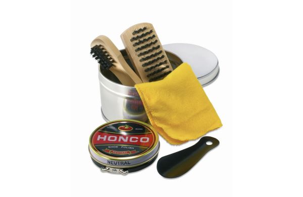 TORTON Schuhputz-Set - silber glänzend