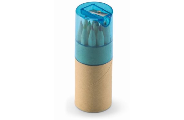 LAMBUT 12 Buntstifte - transparent blau