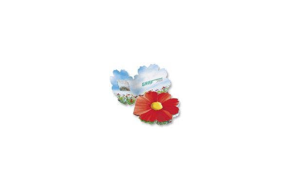 Klappkärtchen Blüte, bunte Blumenmischung