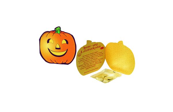 Klappkärtchen Halloween, Kürbis