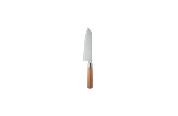 Kochmesser mit Buchenholz, Silber